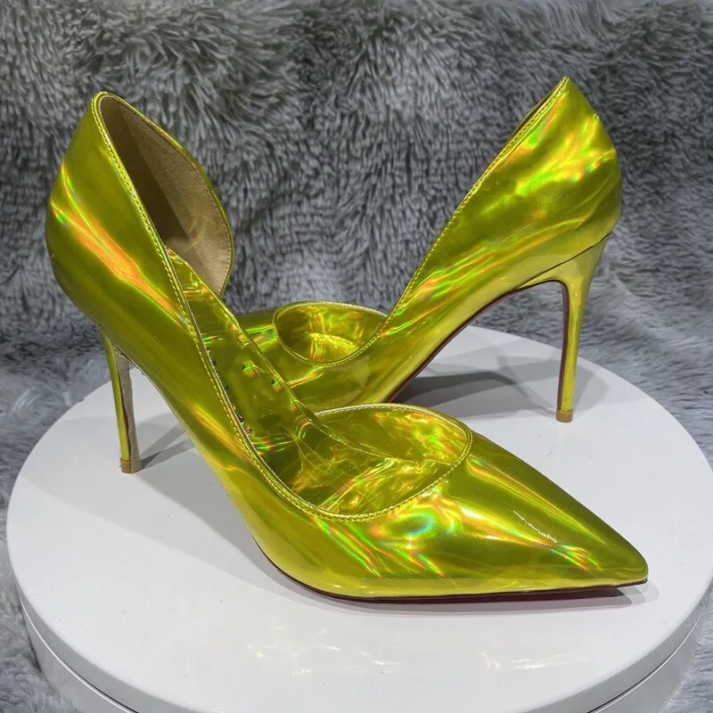 Sparkling Shiny High Heel D'Orsay Shoes