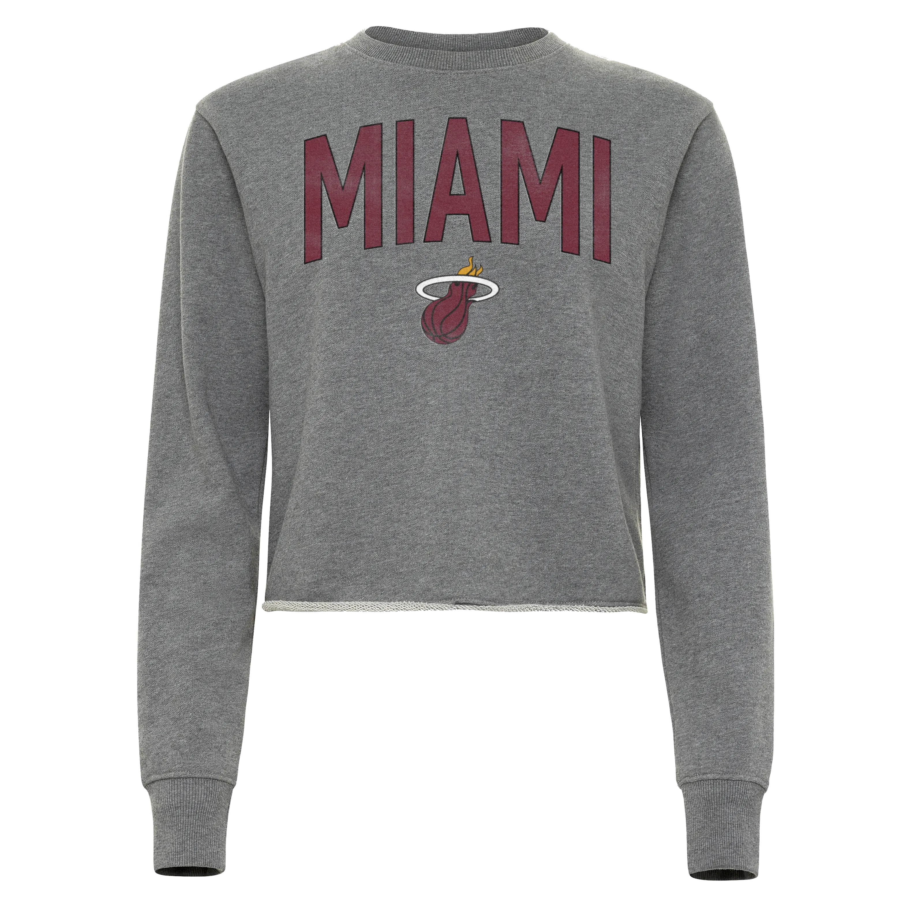 Sportiqe Miami HEAT Women's Grey Crewneck