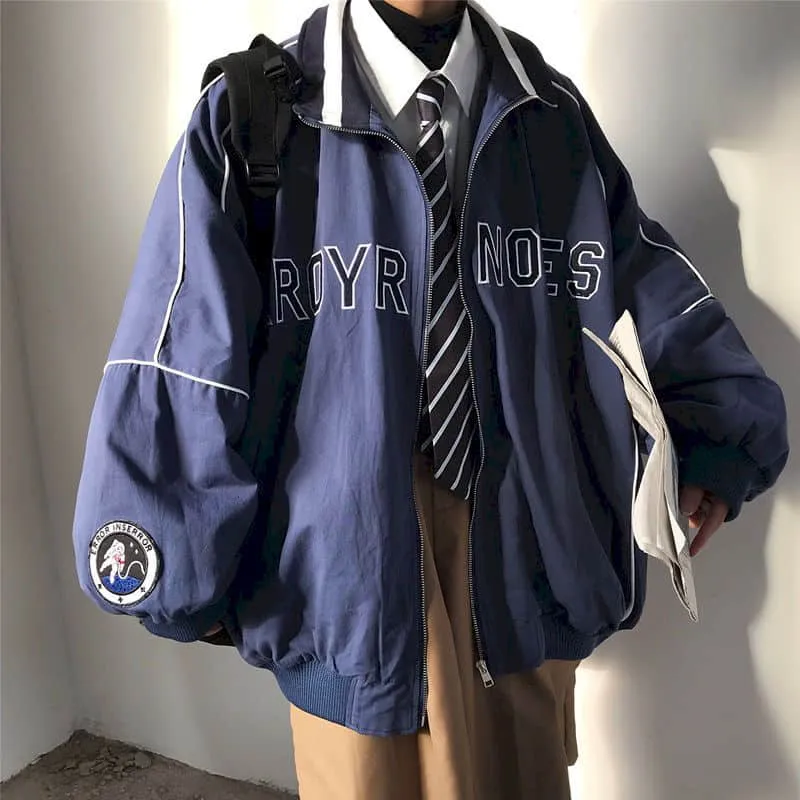 Spring Letter Jacket New All-match Preppy Style Baseball Uniform Women Men's Jacket Loose Thin Casual Lovers Cool Wear Coat