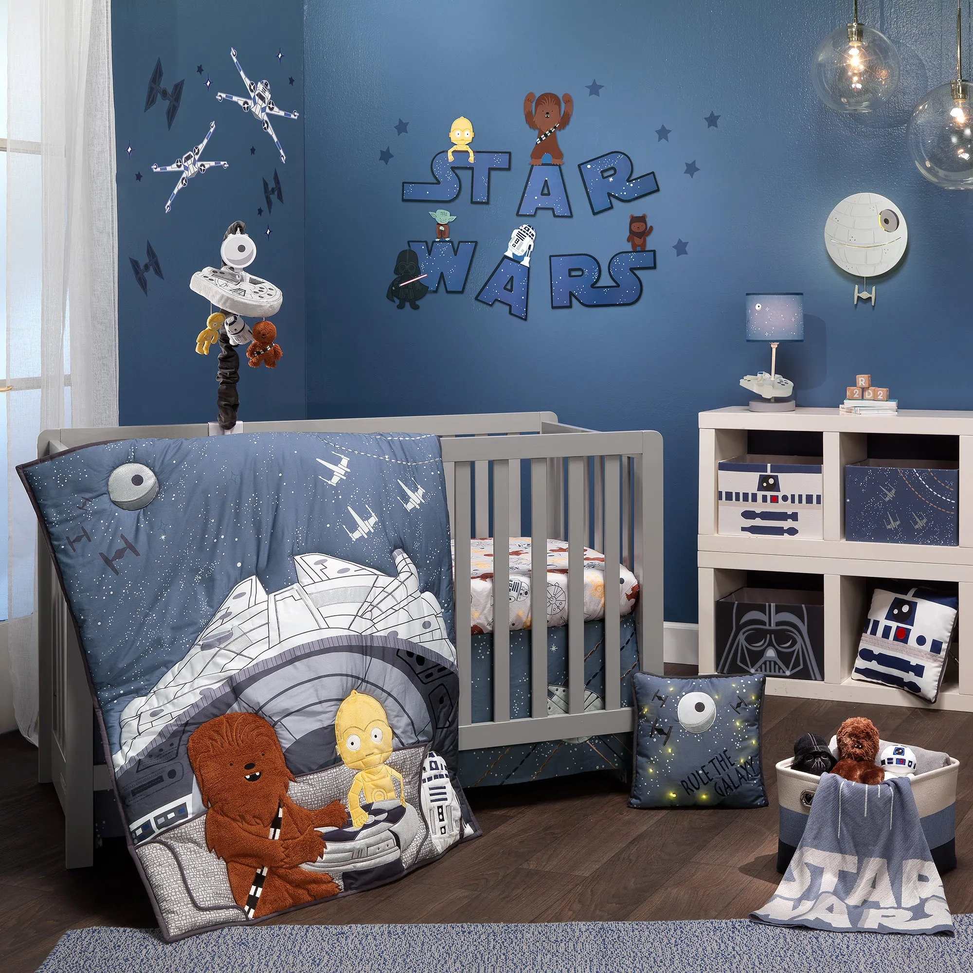 Star Wars Millennium Falcon 3-Piece Crib Bedding Set