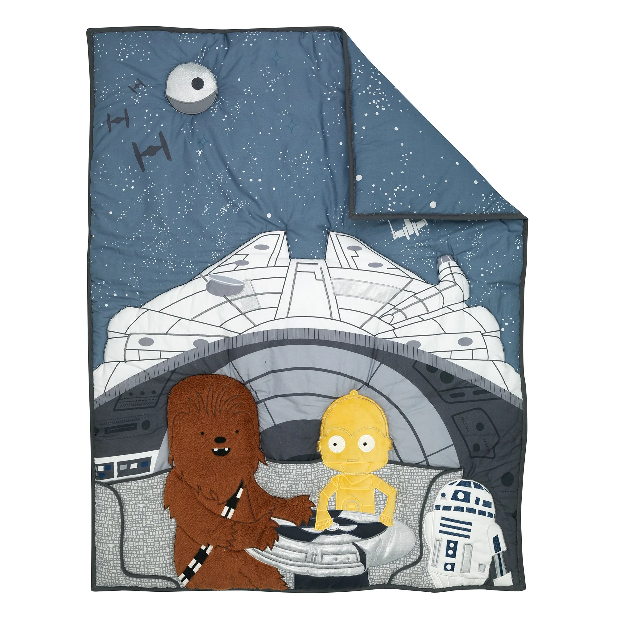 Star Wars Millennium Falcon 3-Piece Crib Bedding Set