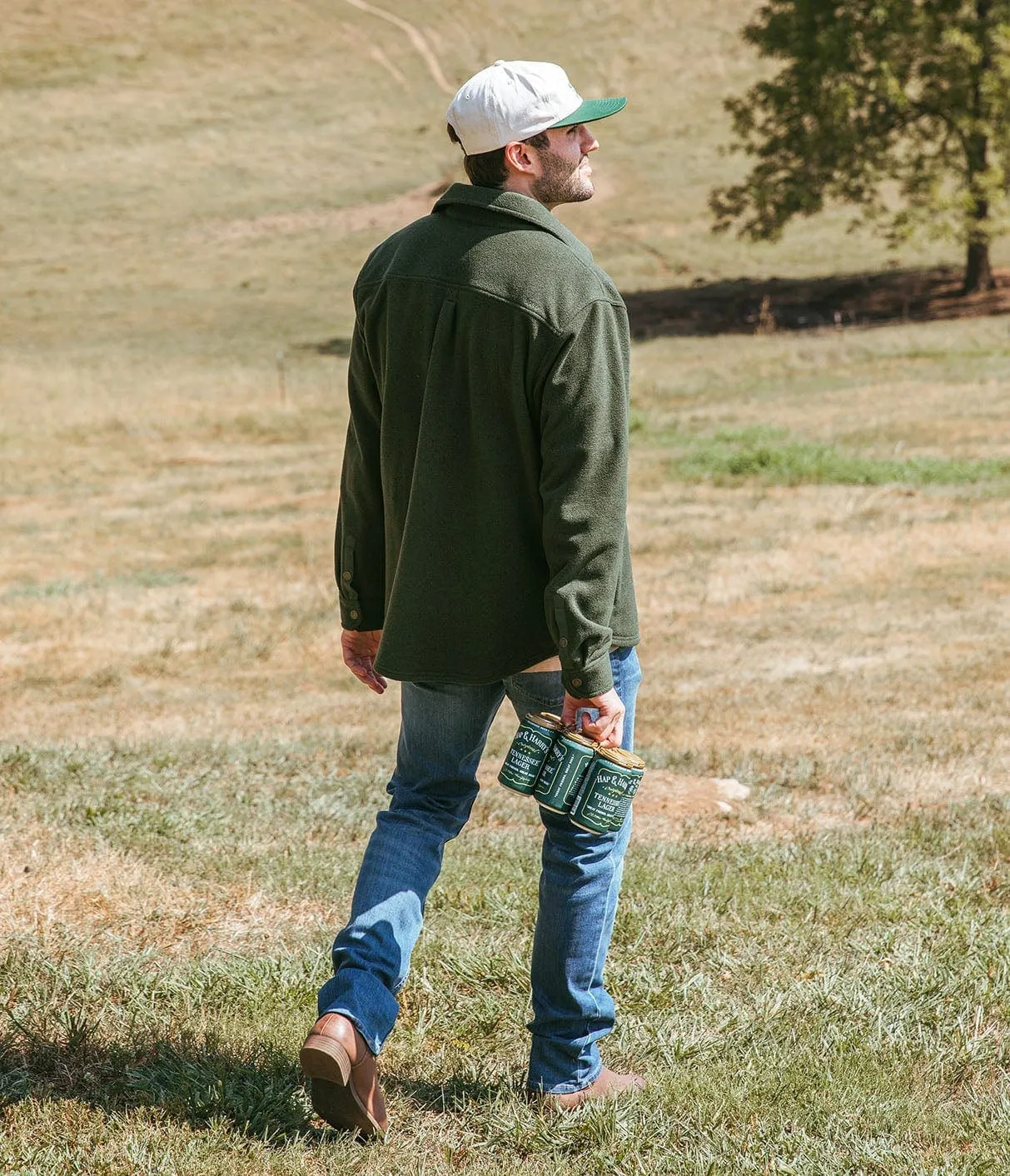 Stretch Twill Shacket - Upland Olive