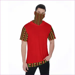 Striped Galore Men's T-Shirt With Mask