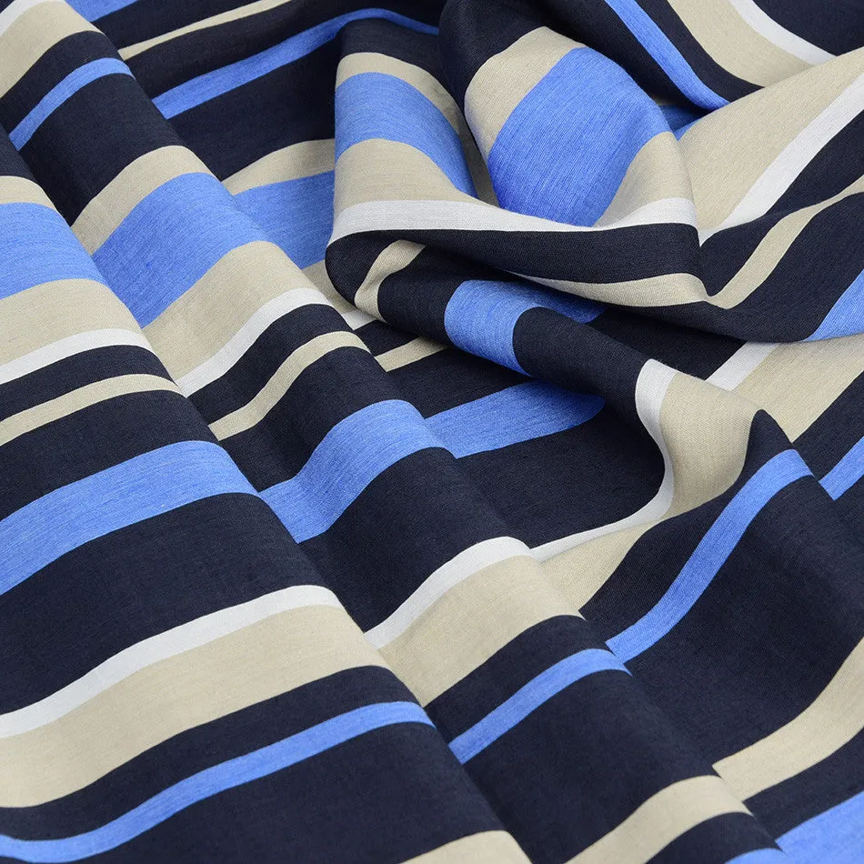 Striped Multicolor Melange Fabric 2431