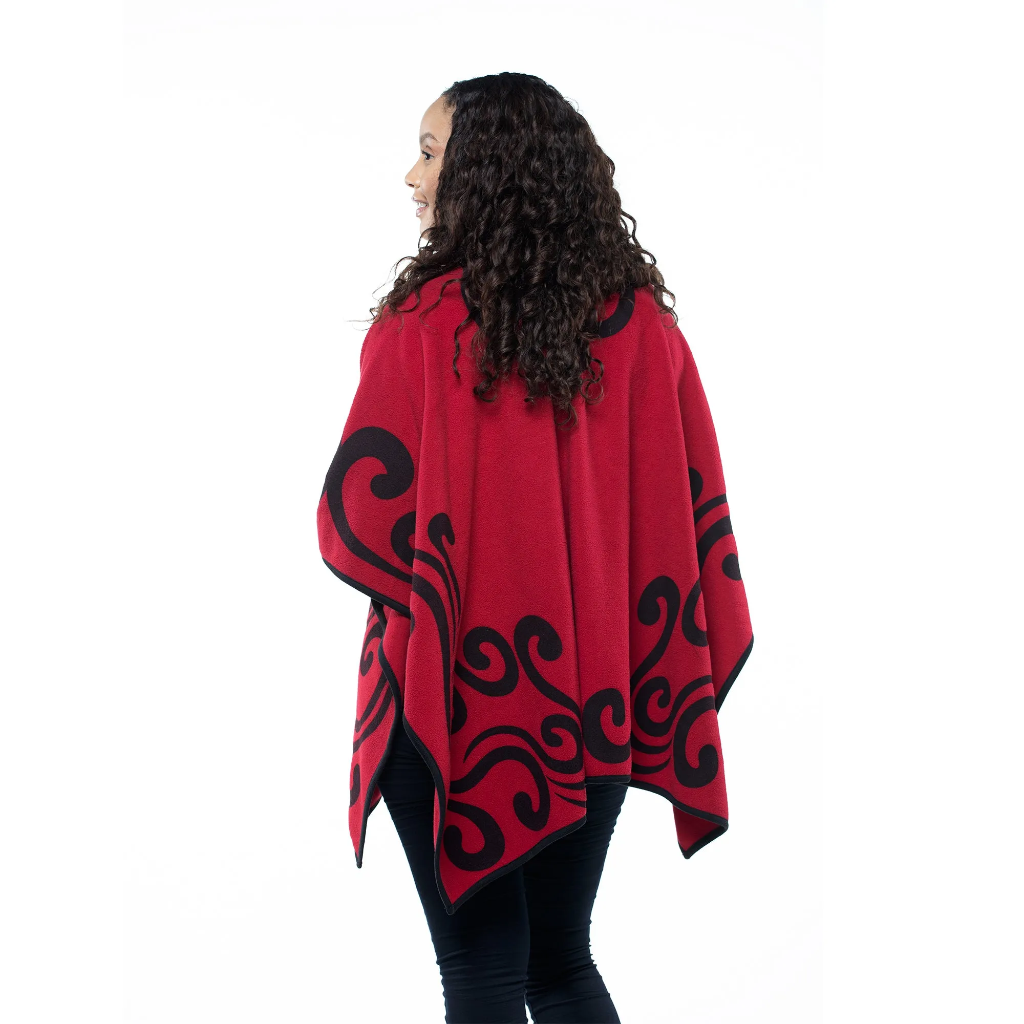 Sylvie Cozy Coat Printed Fleece Wrap