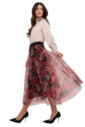 TEEK - Sheet Print Mixed Tulle Skirt