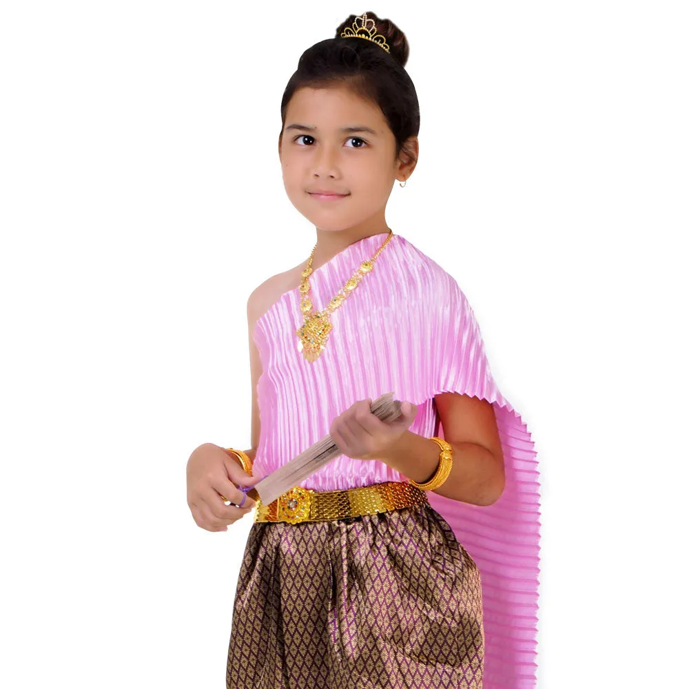 Thai Girls Traditional Costume Little Princess Charm