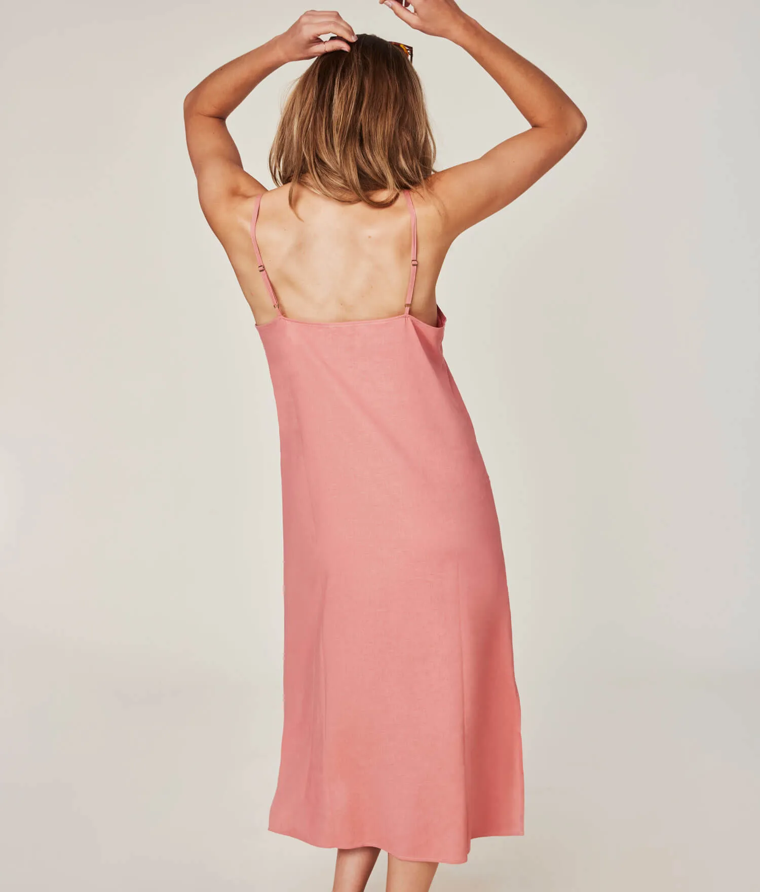 The Barreta Dress - Linen - Sunset