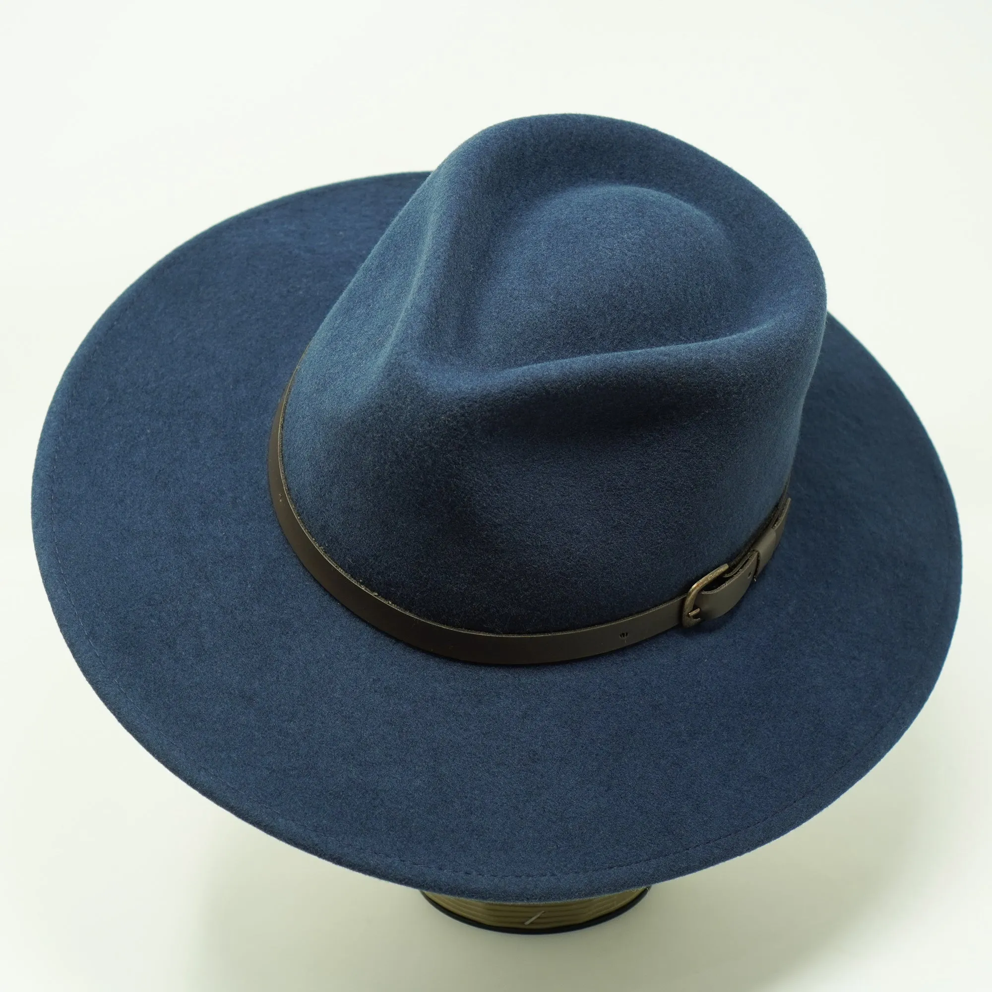 The Lewis - Teardrop Fedora - Wide Brim