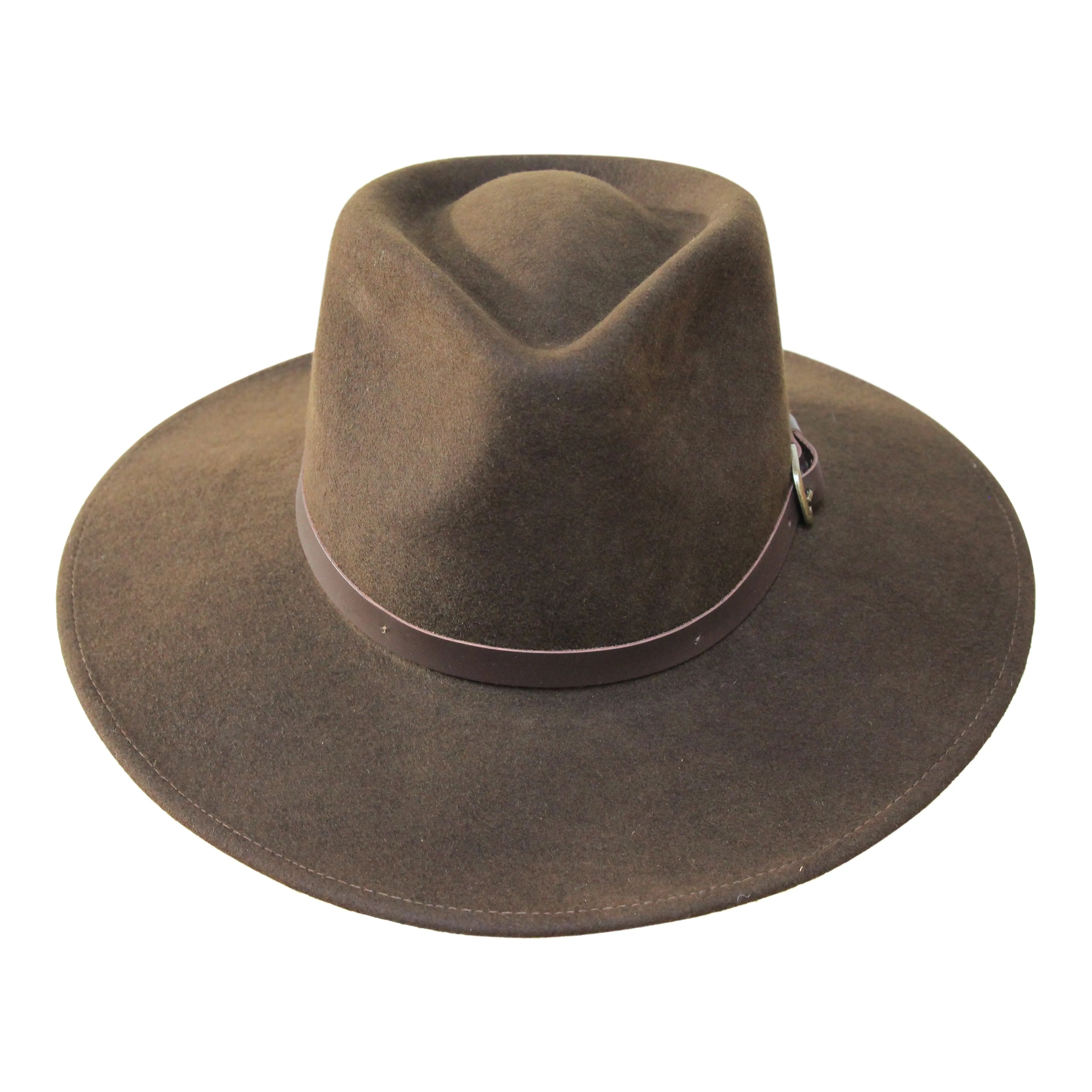 The Lewis - Teardrop Fedora - Wide Brim