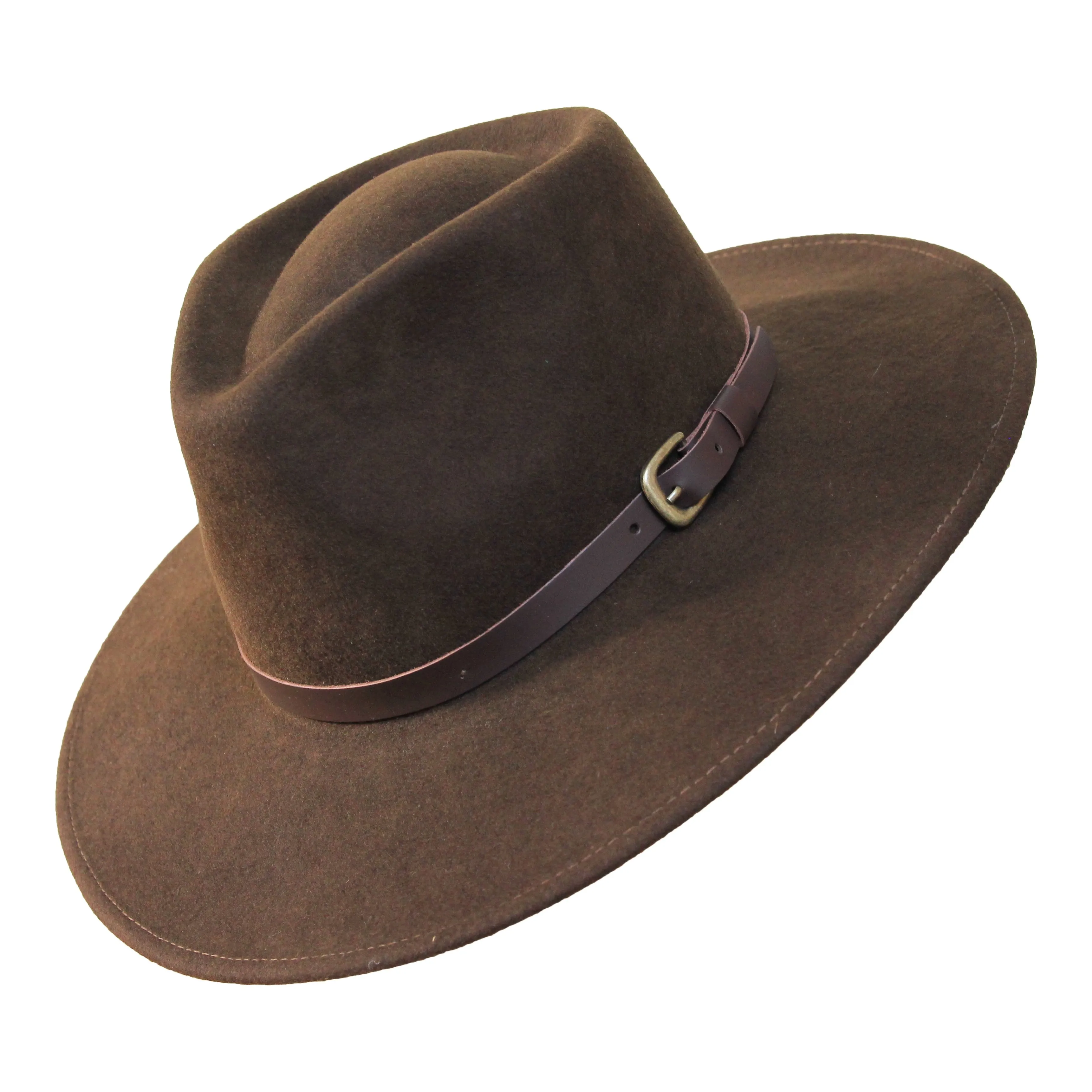 The Lewis - Teardrop Fedora - Wide Brim