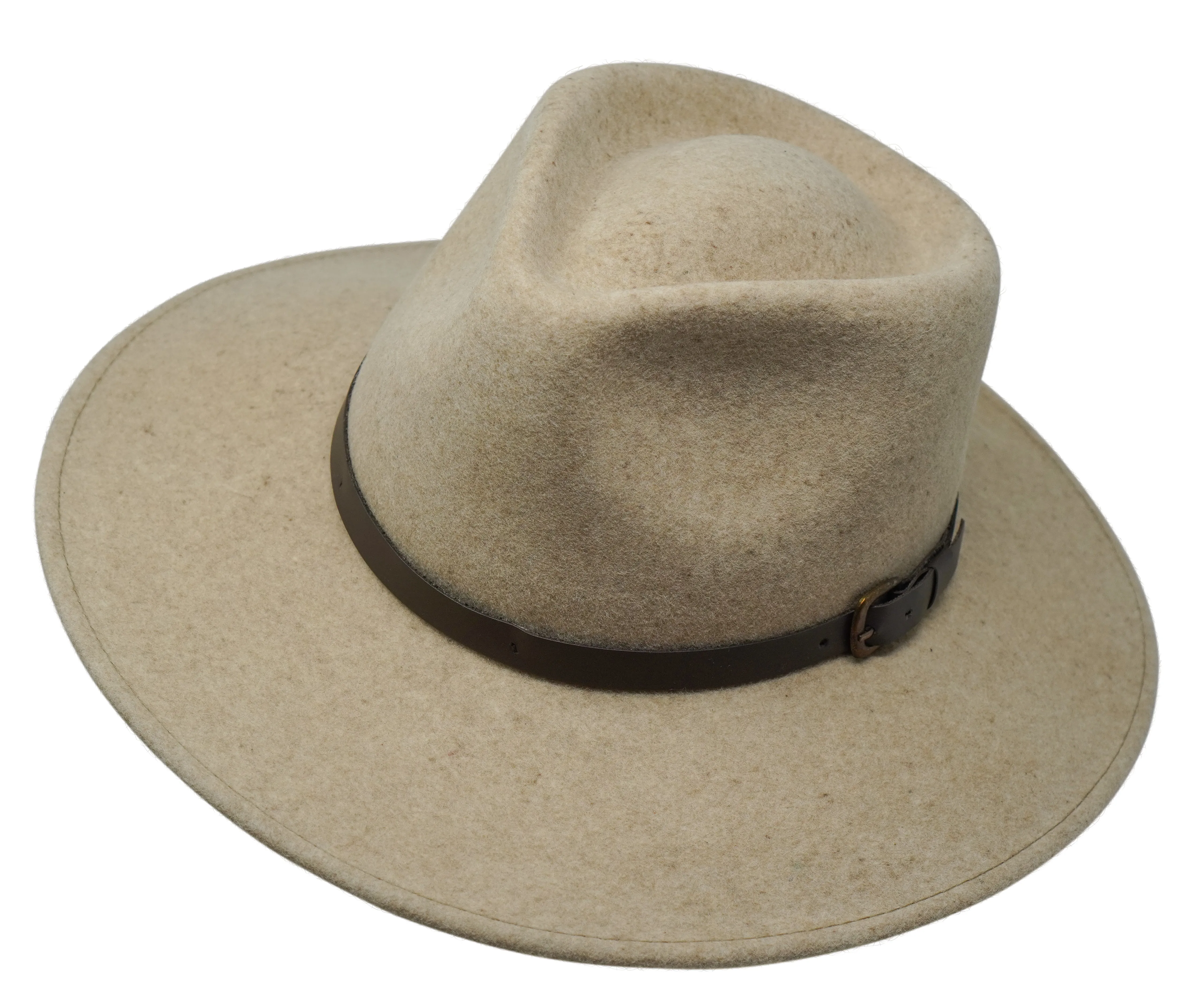 The Lewis - Teardrop Fedora - Wide Brim