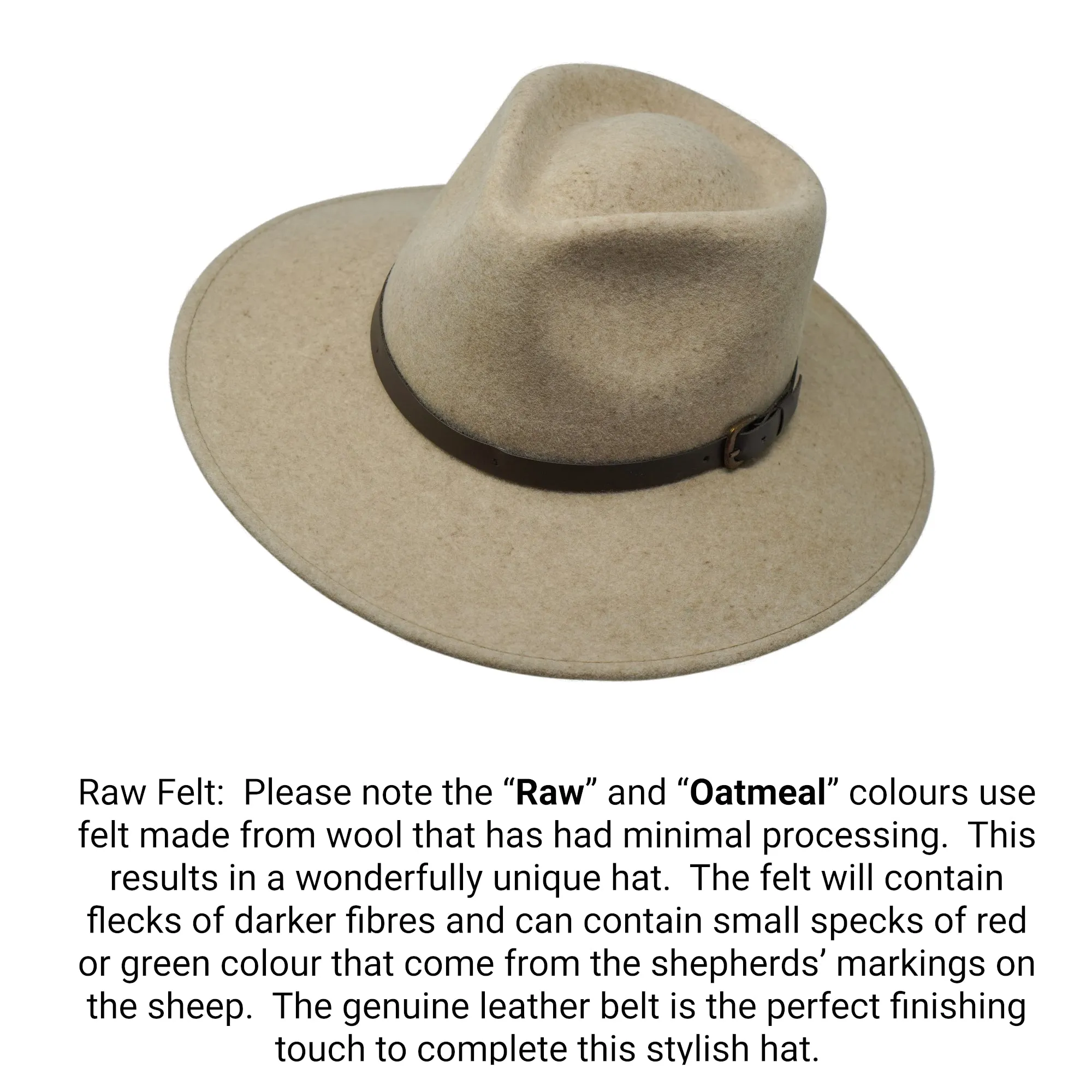 The Lewis - Teardrop Fedora - Wide Brim