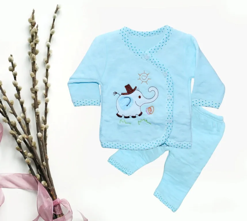 THE LITTLE LOOKERS Top & Pyjama Suit/Warm Suit/Night Suit/Woollen Suit for New Born Babies/Boys/Girls/Infants (0-6 Months)