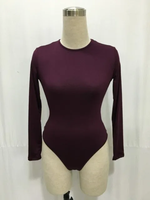 Trendy Casual Long Sleeve Bodysuit