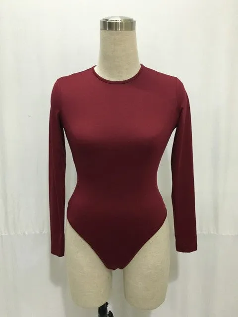 Trendy Casual Long Sleeve Bodysuit