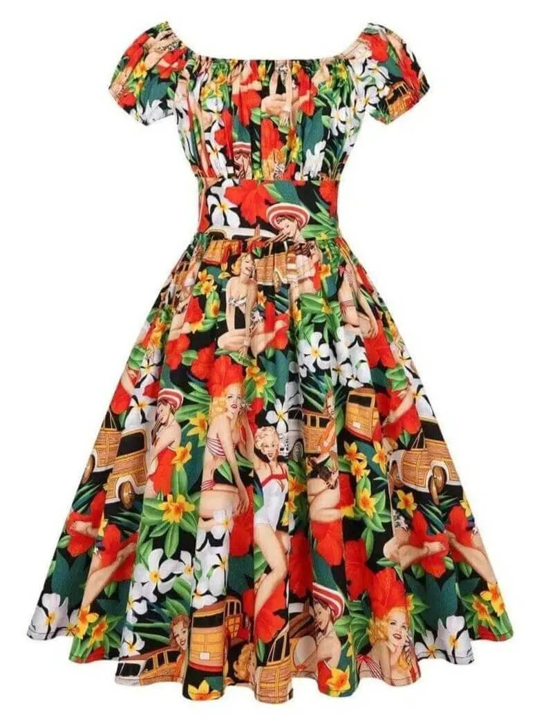 Tropical Pinups 50s Dress [IN STOCK]