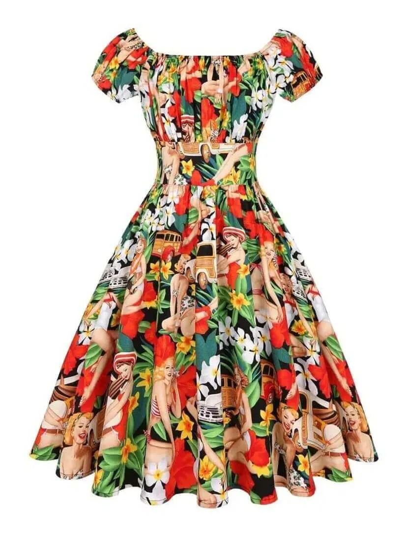 Tropical Pinups 50s Dress [IN STOCK]