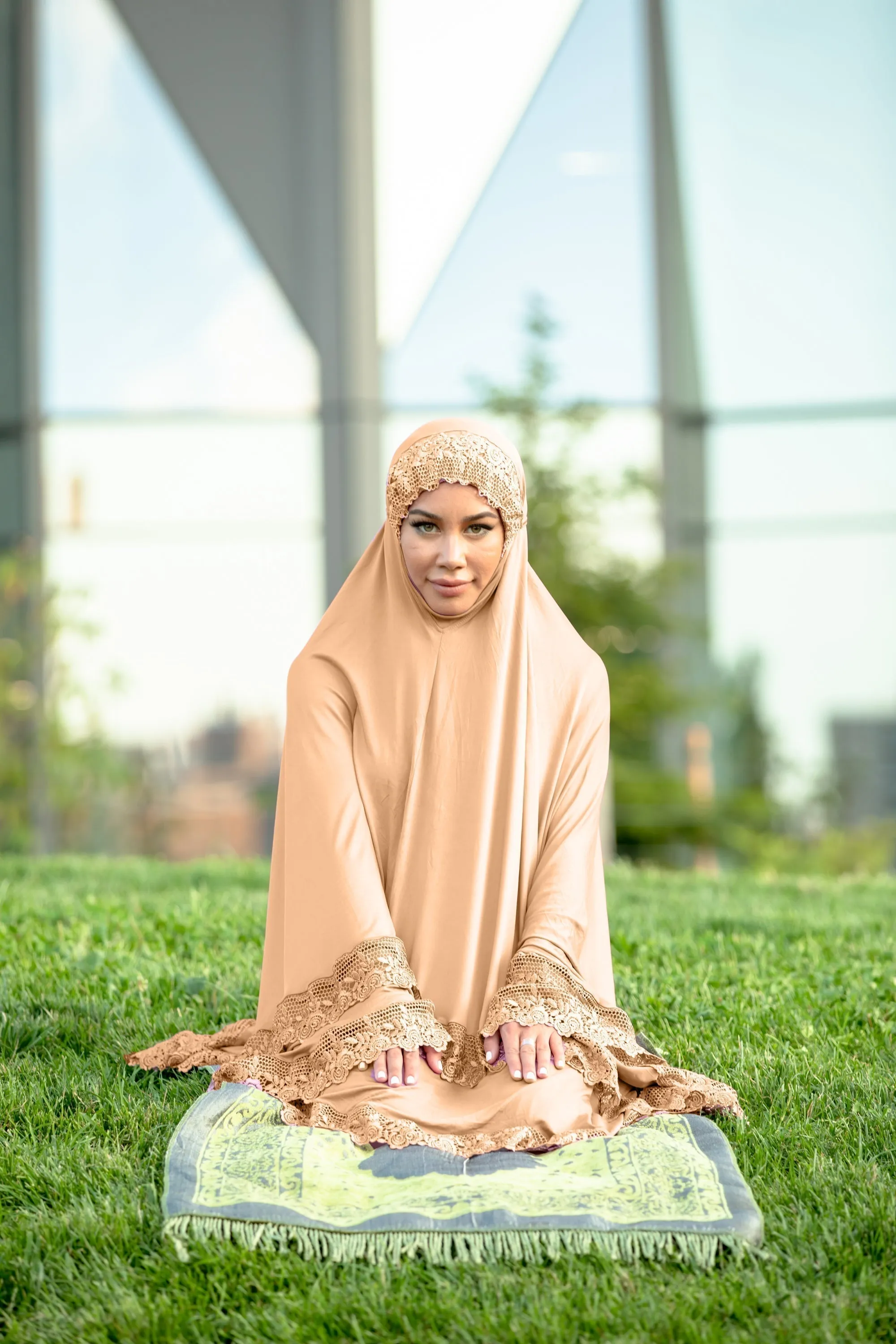 Two Piece Lace Salah Prayer Outfit (More colors available)