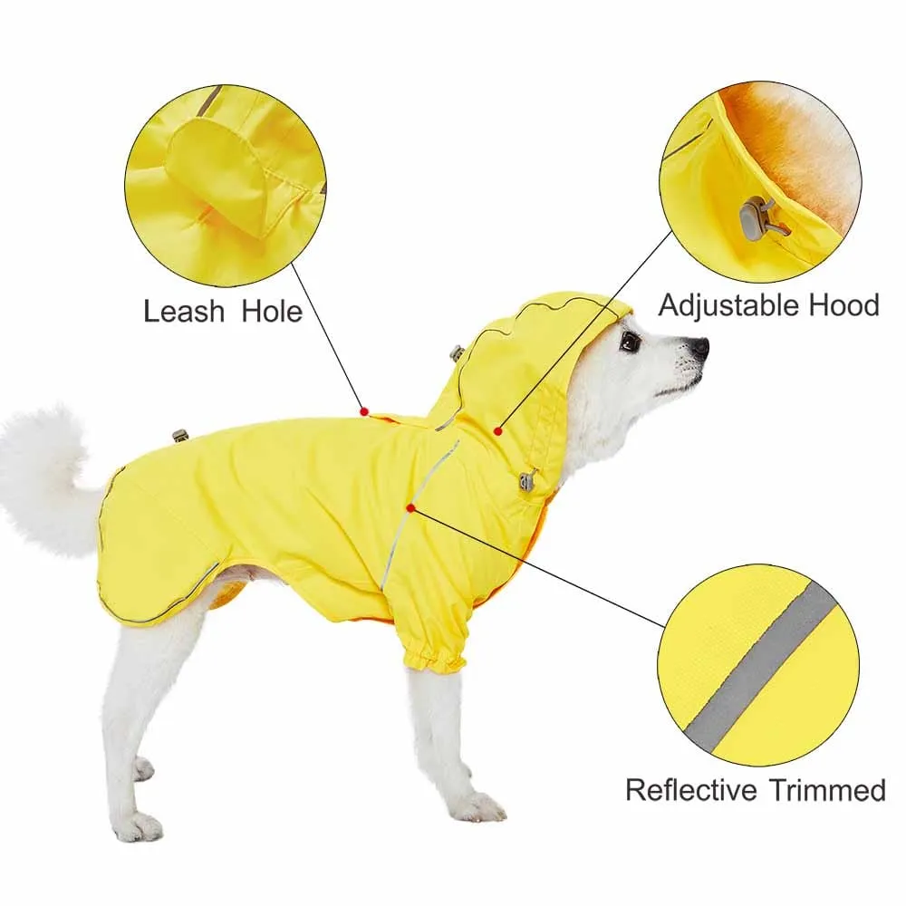 Waterproof | Reflective Dog Raincoat with 2 Legs