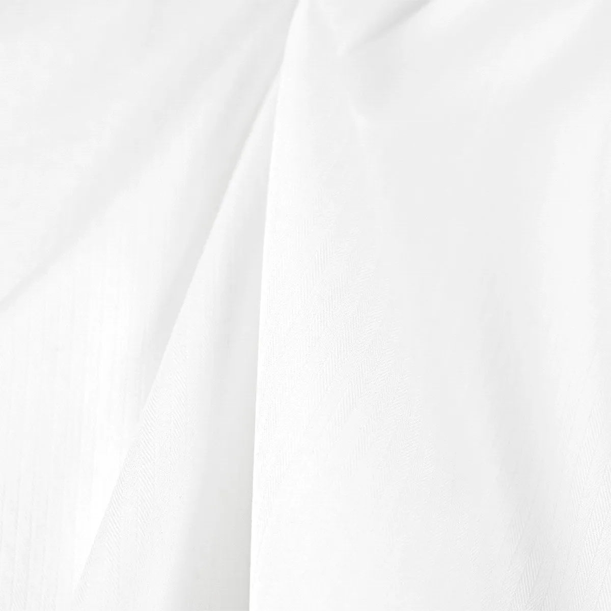 White Herringbone Stretch Fabric 97550