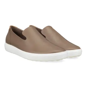 Women's Ecco Soft 7 Slip-On Color: Taupe/Powder