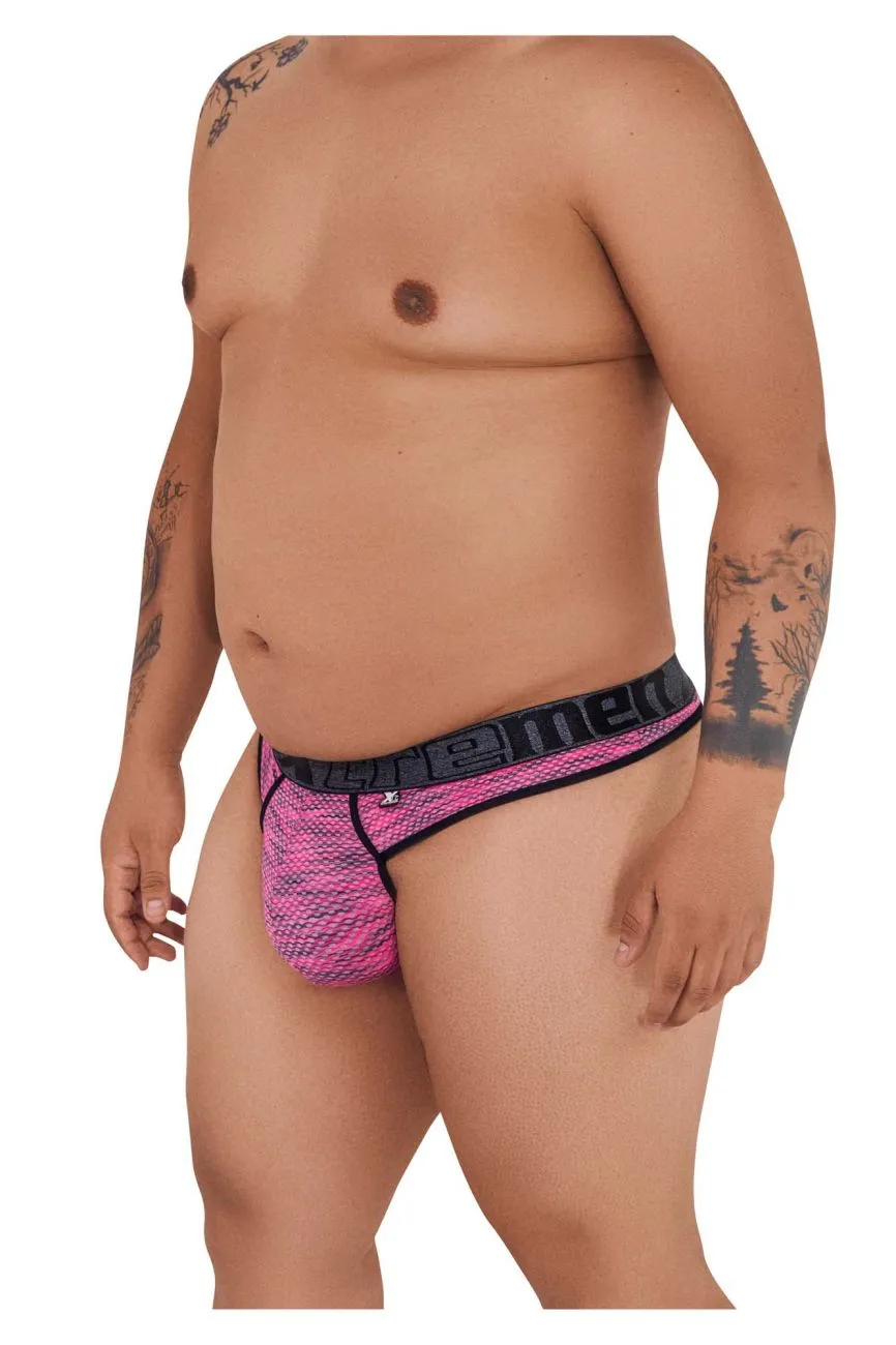 Xtremen 91100X Microfiber Mesh Thongs Color Pink