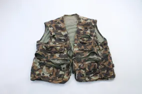 y2k Military Camo Zip Up Vest