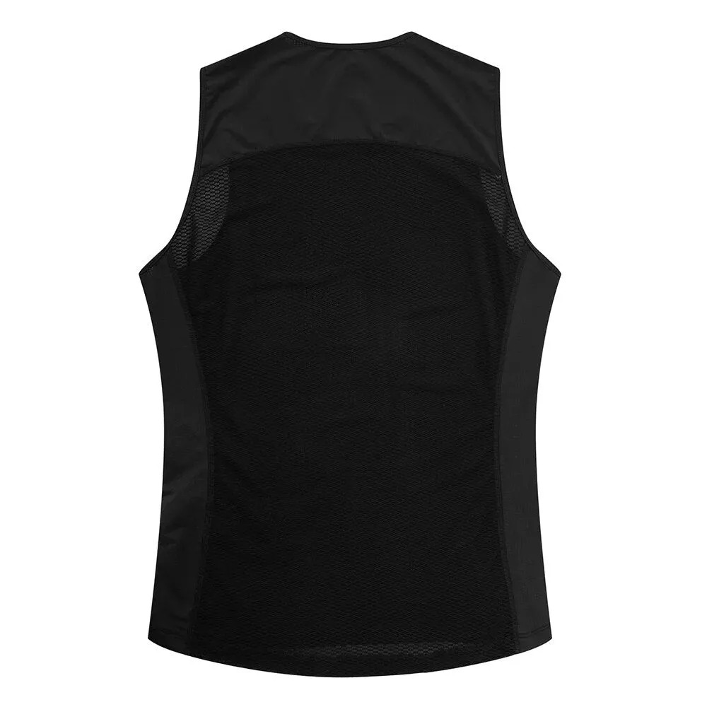 YKYW Men's Pro Cycling Base Layer Vest Sleeveless Back Bamboo Charcoal Fabric Quick Dry Breathable 2 Colors